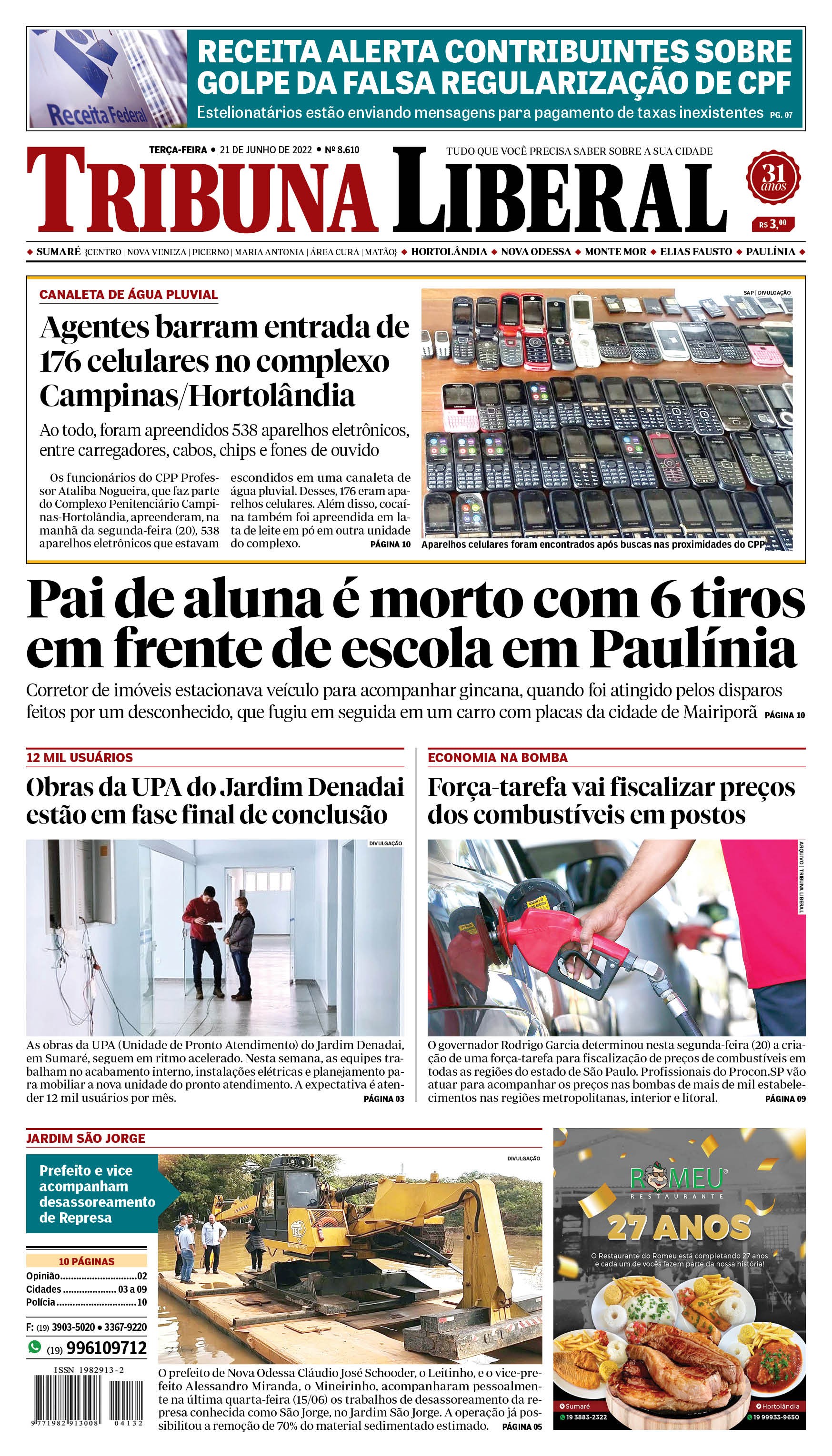 Edição de terça-feira - 21-06-2022