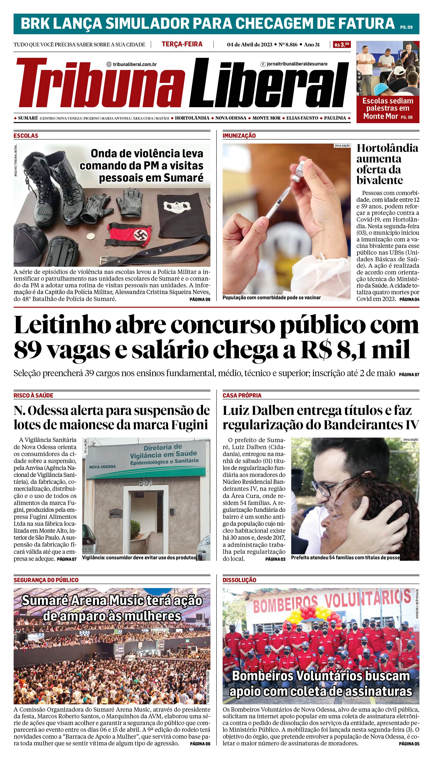 Edição de Terça-feira - 04-04-2023