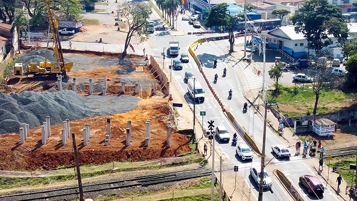 Hortolândia mobiliza agentes de trânsito para desvios devido a obras do viaduto da Vila Real