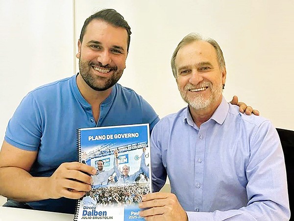 Campanha de Dirceu Dalben e vice Julio Brustolin é a que mais cresce em Paulínia