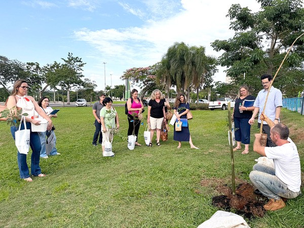 Plantio de árvores no Parque das Crianças encerra seminário ‘Criança Alfabetizada’ de Nova Odessa