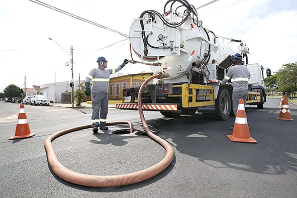 BRK realiza lavagem preventiva em mais de 90 kms de redes em Sumaré