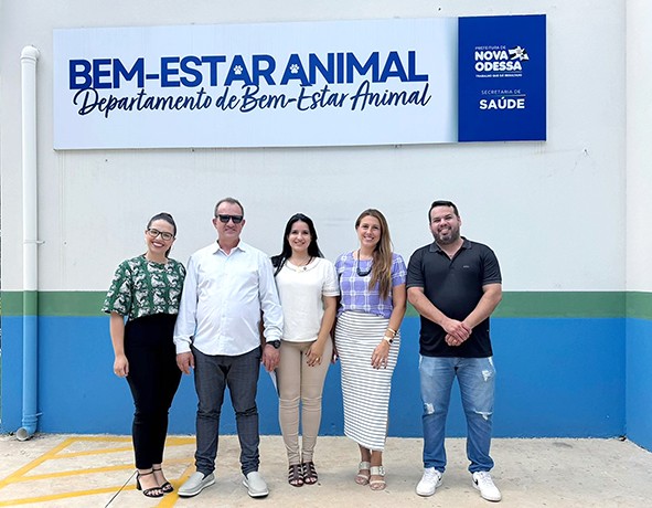 Primeira-dama de Sumaré visita Bem-Estar Animal de Nova Odessa